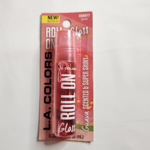 LA Colors Roll On Lip Gloss Guava Scented & Super Shiny